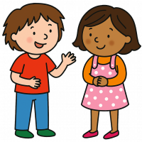children talking